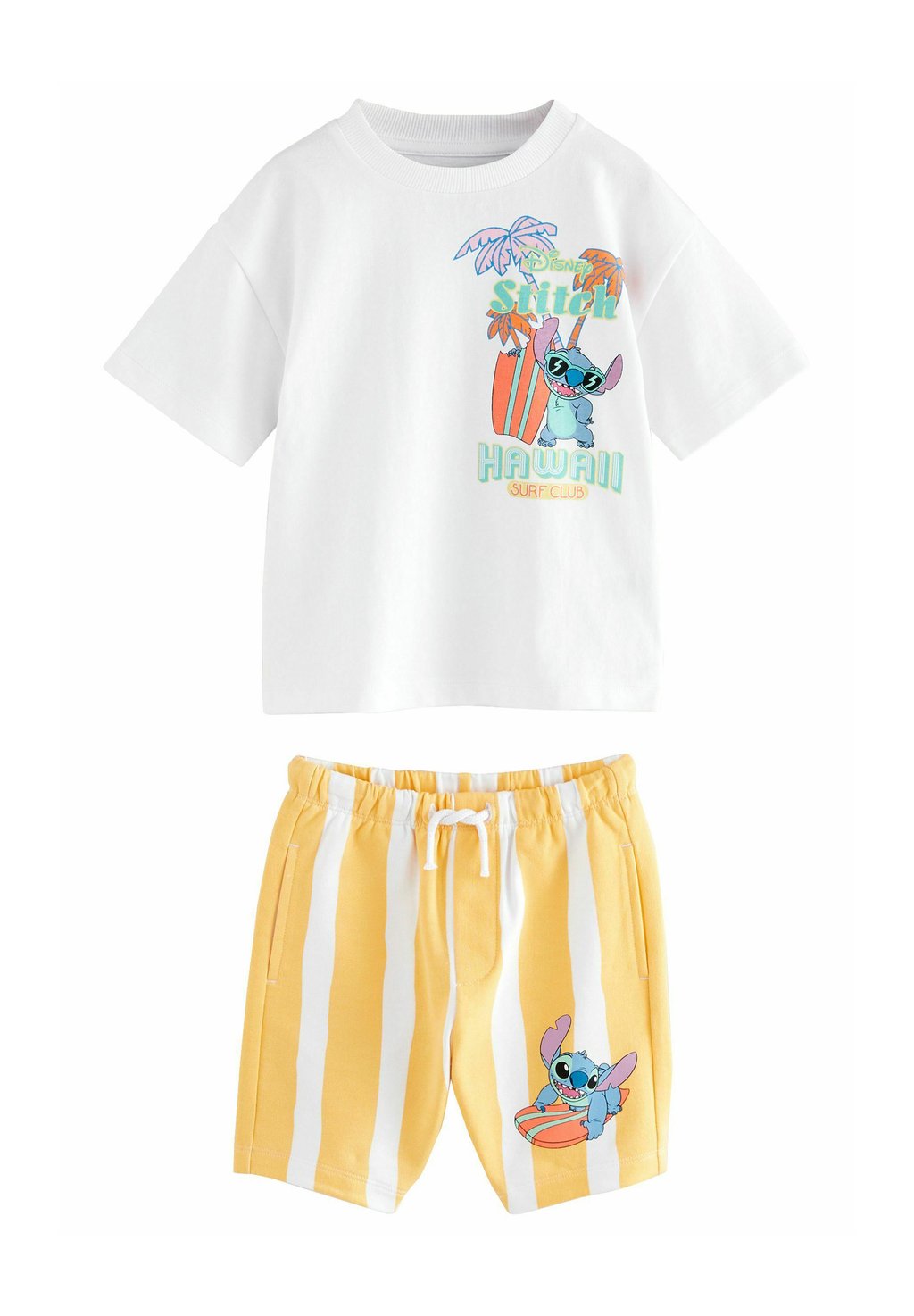 

Футболка с принтом LILO AND STITCH SHORT SLEEVE SET Next, белый