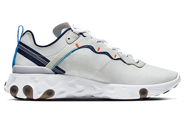 Кроссовки реагируют на элемент 55 Nike, серый — фото 2