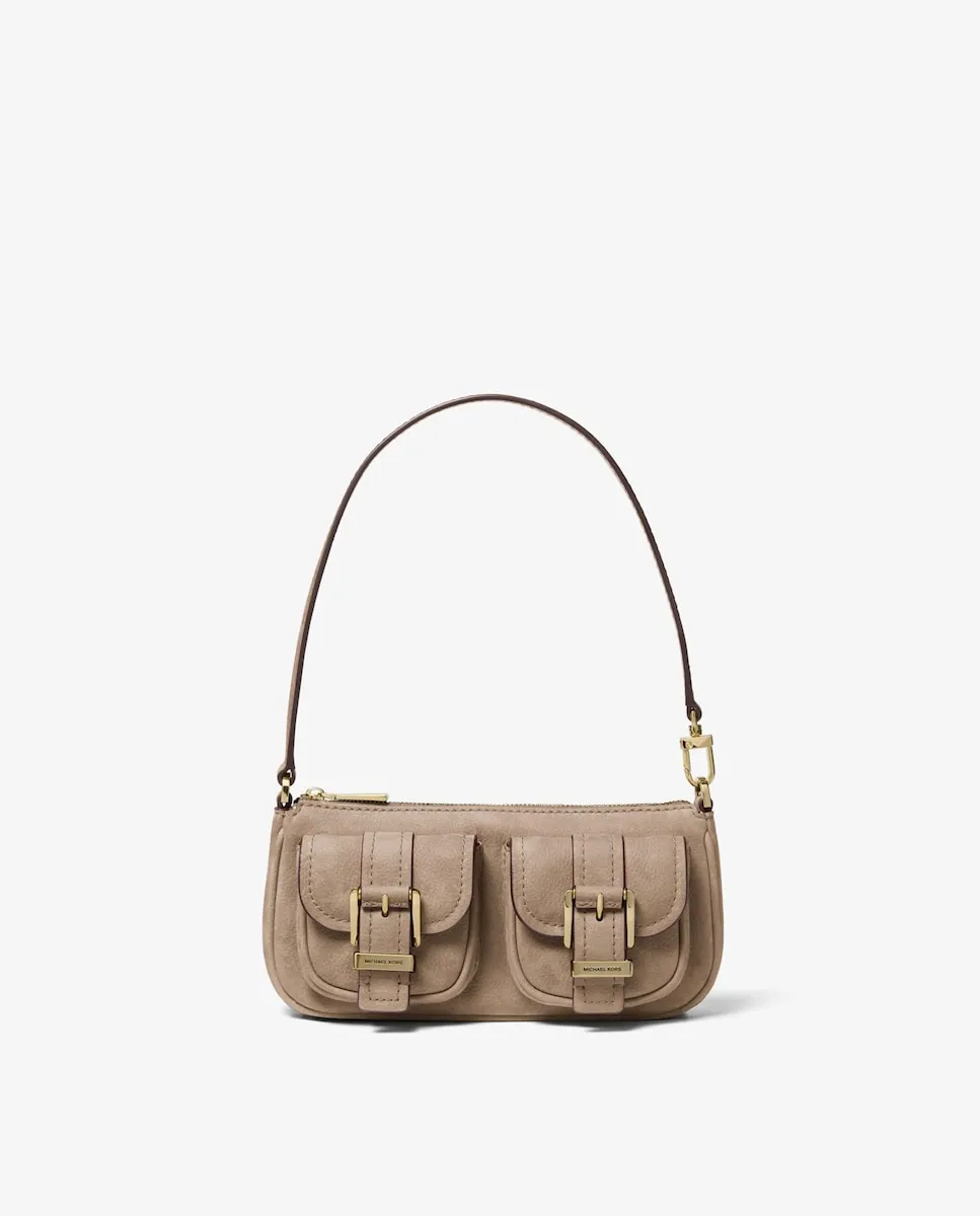 

Сумка через плечо пушет Zoe из замши Michael Michael Kors, бежевый