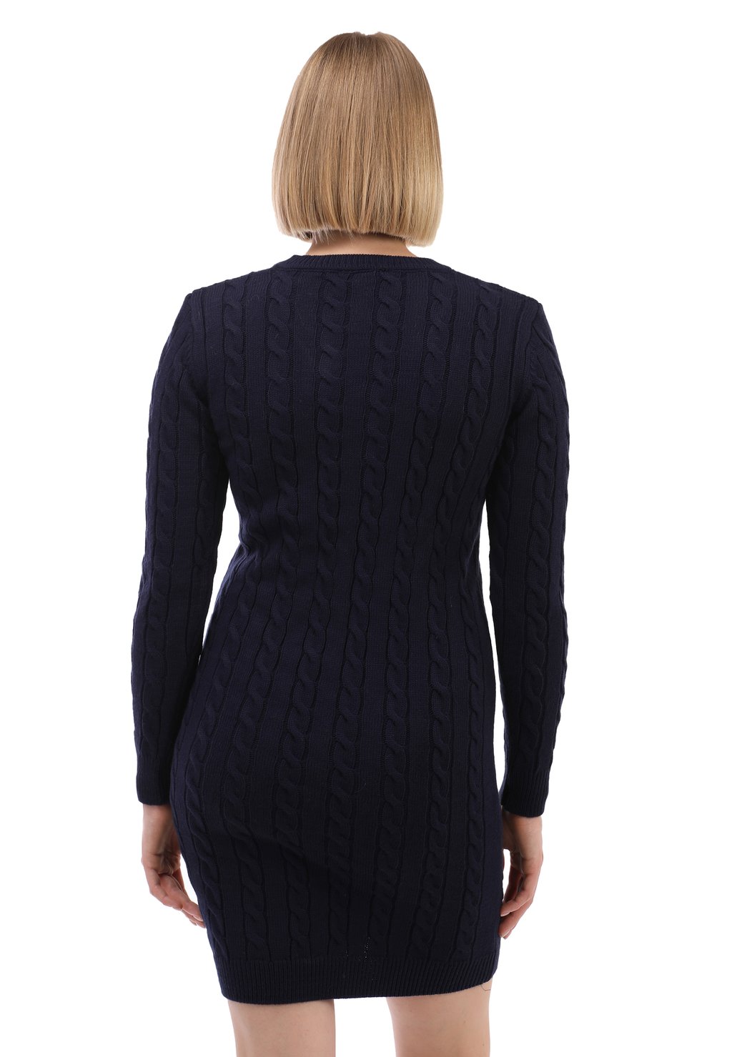 

Платье-футляр CABLE V-NECK Felix Hardy, темно-синий