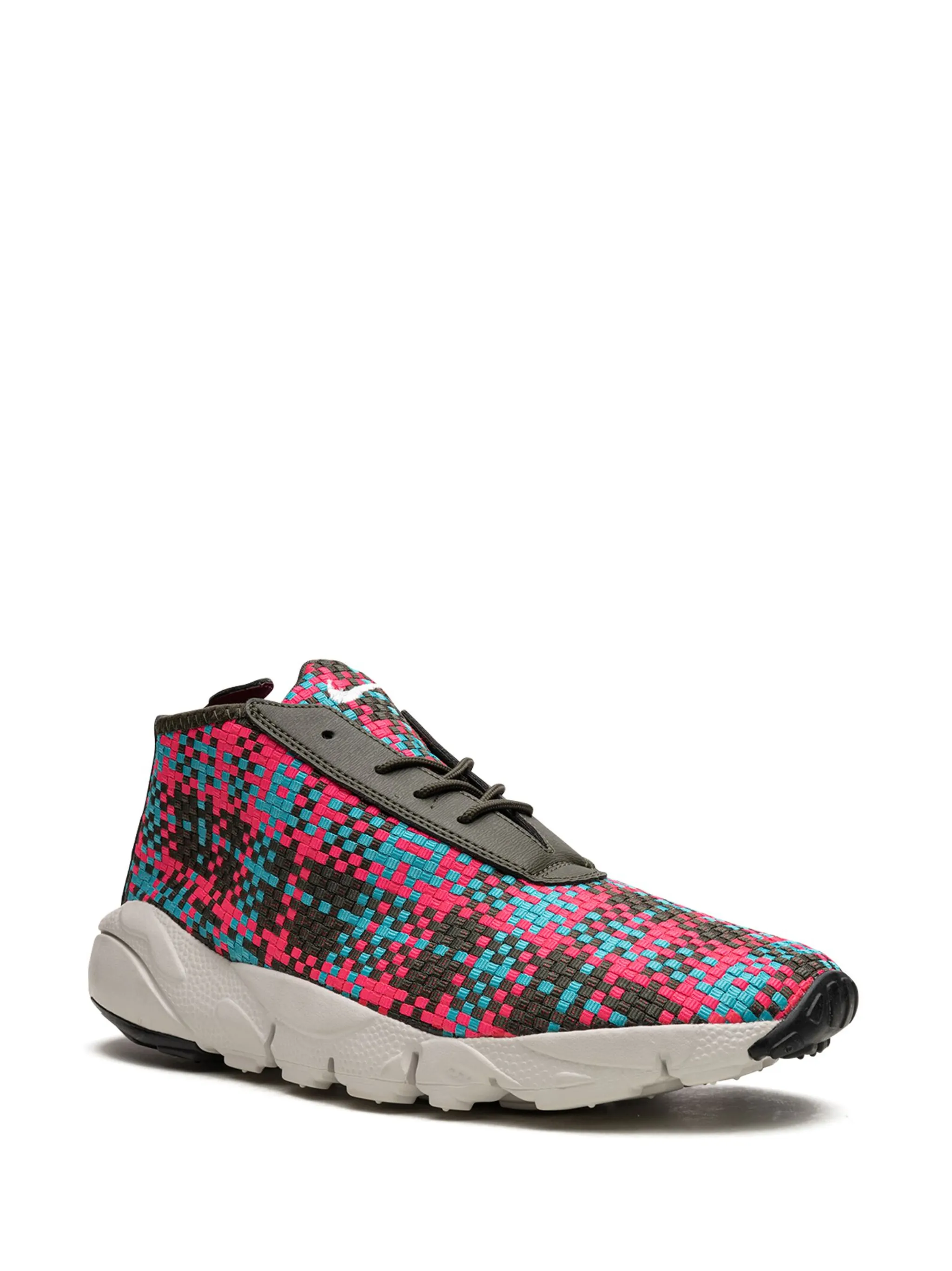 Кроссовки Air Footscape Desert Chukka Cargo Khaki/Hyper Jade/Hyper Pink/Umber Nike, черный — фото 2