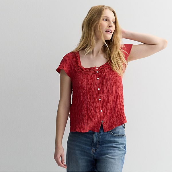 

Детский топ с коротким рукавом в стиле смок Pink Republic, Hibiscus