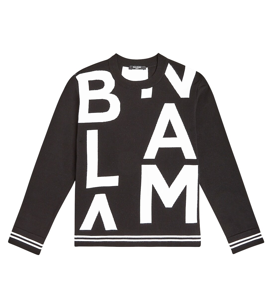 

Свитер с логотипом Balmain Kids, черный