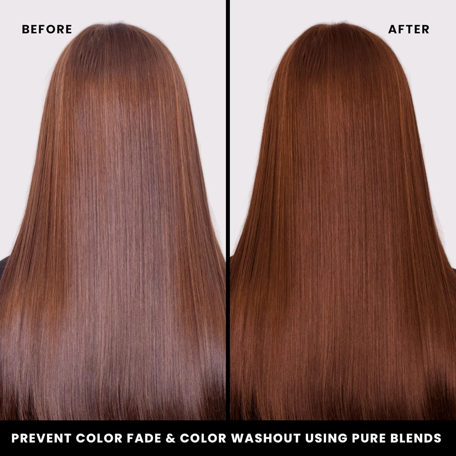 Pure Blends Chestnut Hydrating Color Depositing Shampoo для увлажнения и тонирования выцветших волос, полуперманентный краситель, предотвращает вымывание цвета, продлевает стойкость окрашивания, 1000 мл, Chestnut — фото 3