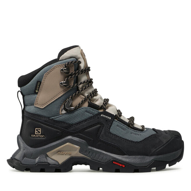 Ботинки женские Salomon Quest Element Gtx походные, серый/бежевый — фото 2