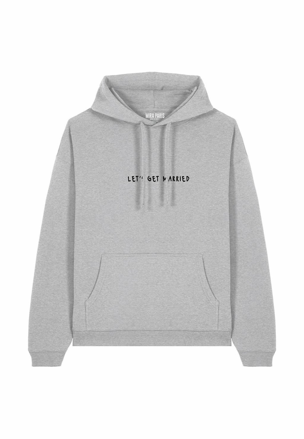 

Толстовка LETS GET MARRIED EMBROIDERY UNISEX - Hoodie Mira Paris, пятнистый серый