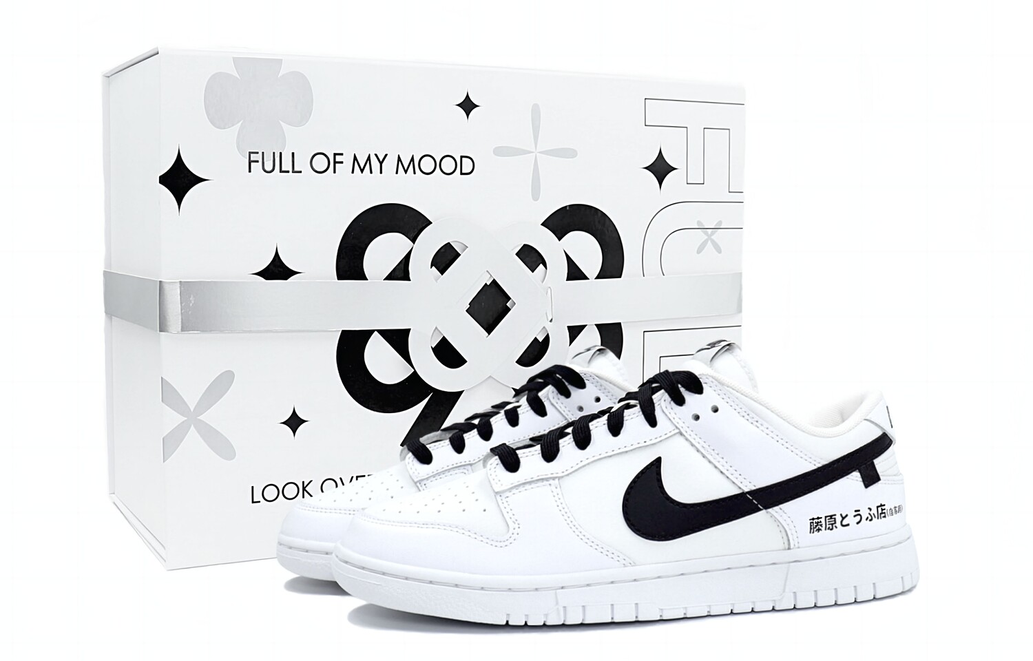 

Кроссовки Nike Dunk Skateboarding Shoes Men Low-top Black/white, белый