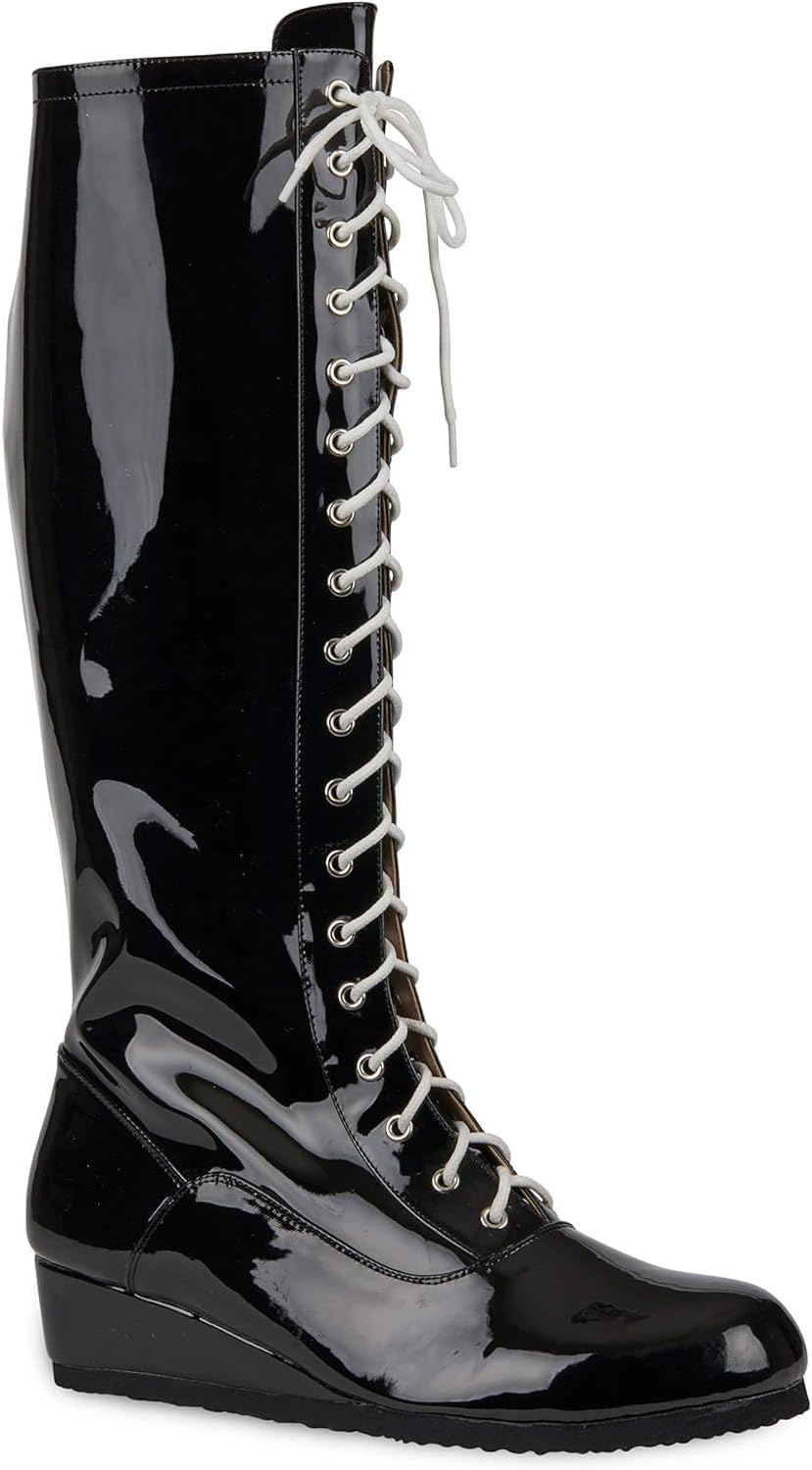 

Кроссовки для профессионального рестлинга ACE SHOCK для мужчин, костюм супергероя, хэллоуинский косплей с каблуком, черный