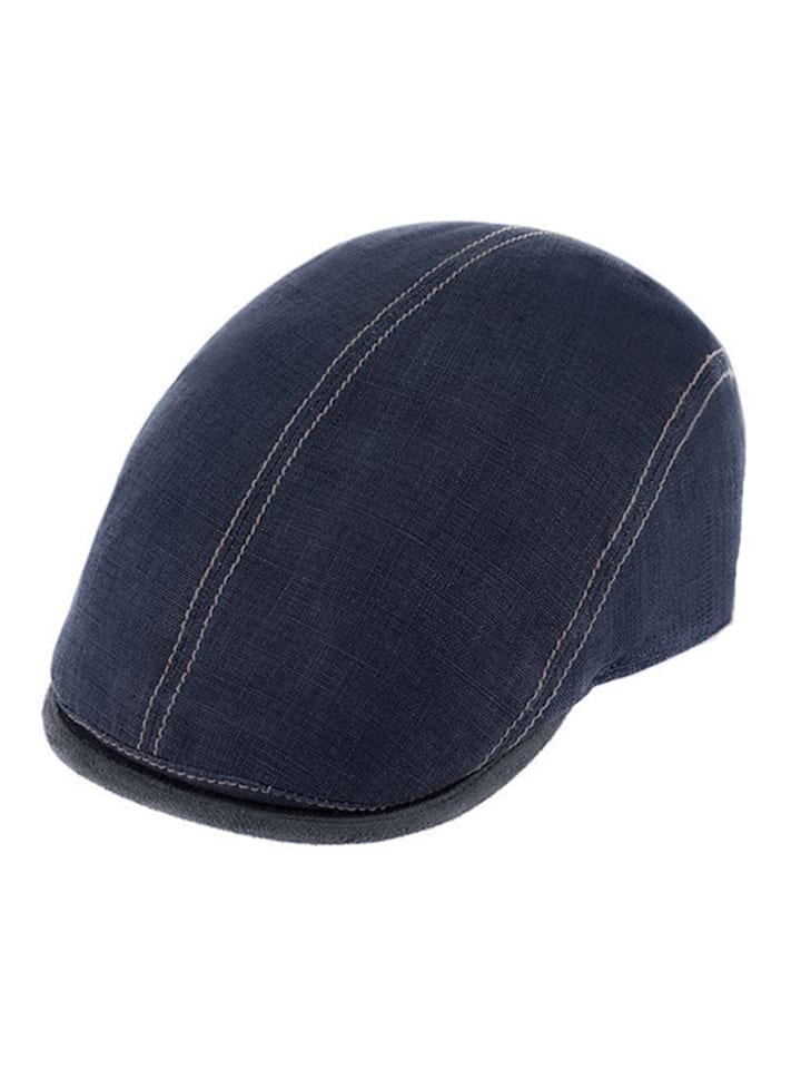 

Fiebig Цельная кепка с козырьком синего цвета