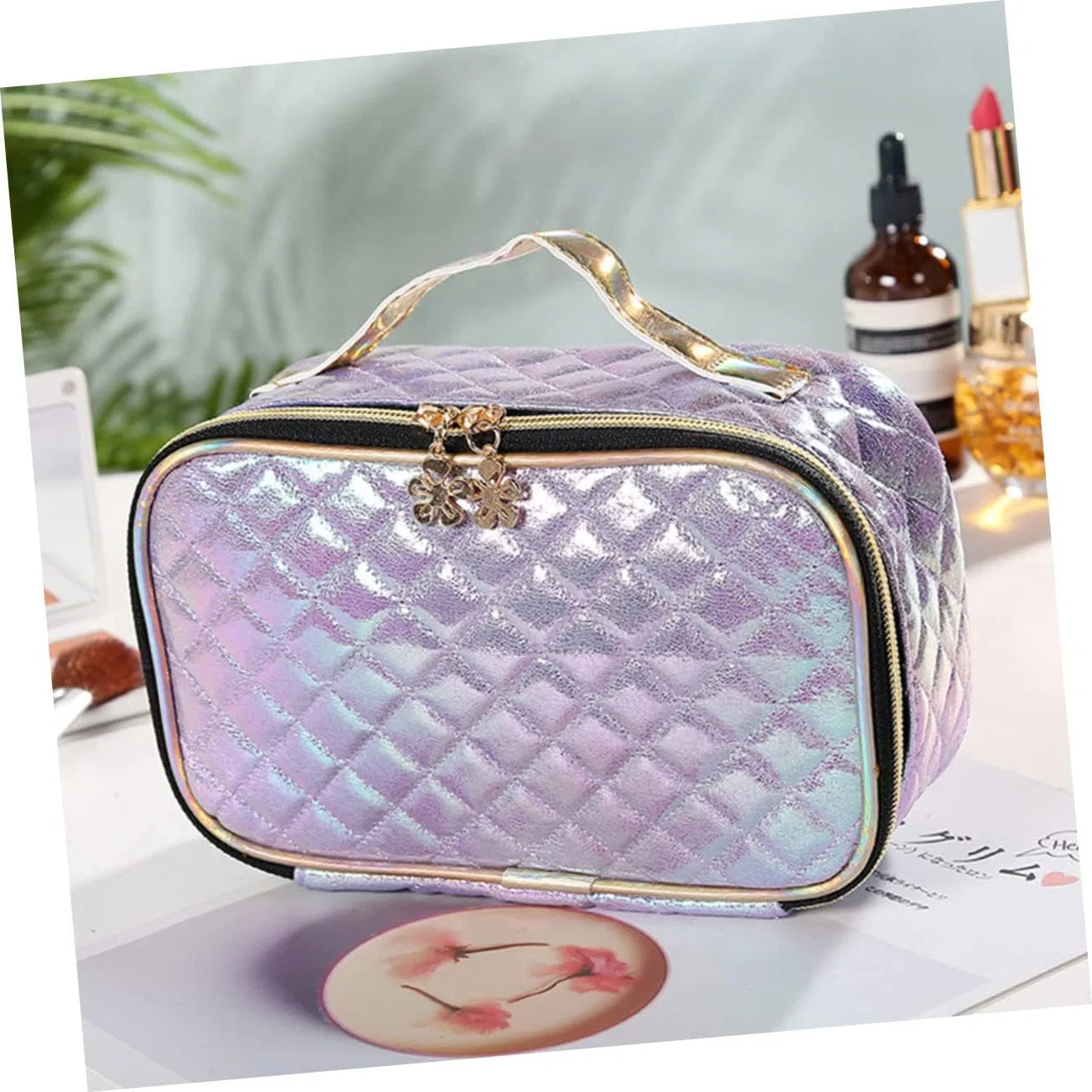 Косметичка ORGANIZER MAKEUP KIT TOILETRY BAG HAKIDZEL, фиолетовый — фото 3