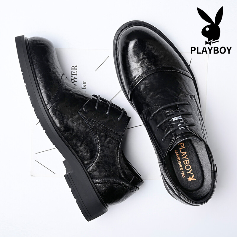 Туфли мужские Men"s Casual Men Low-Top Playboy, коричневый — фото 4