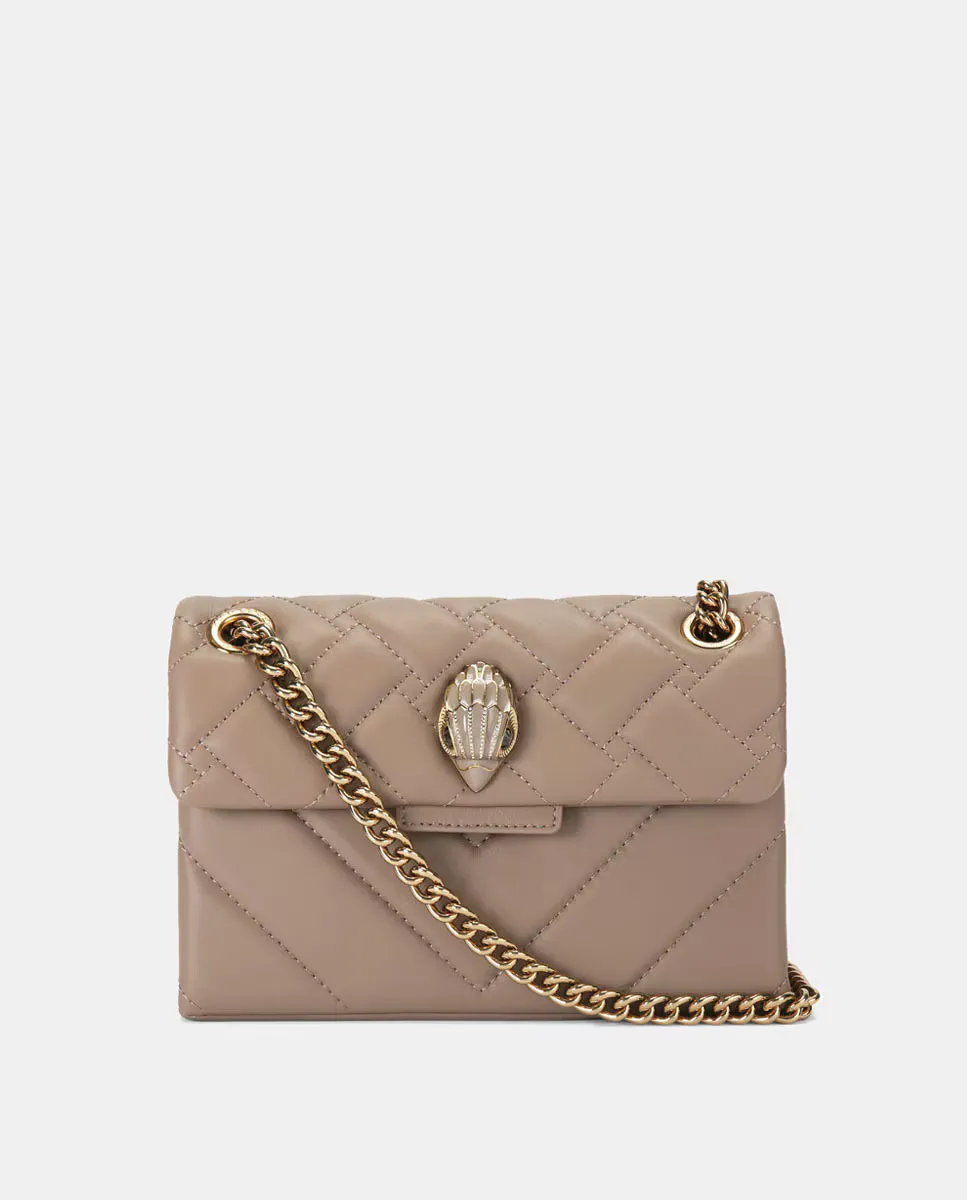 

Миниатюрная кожаная сумка через плечо Kensington Kurt Geiger, цвет Topo