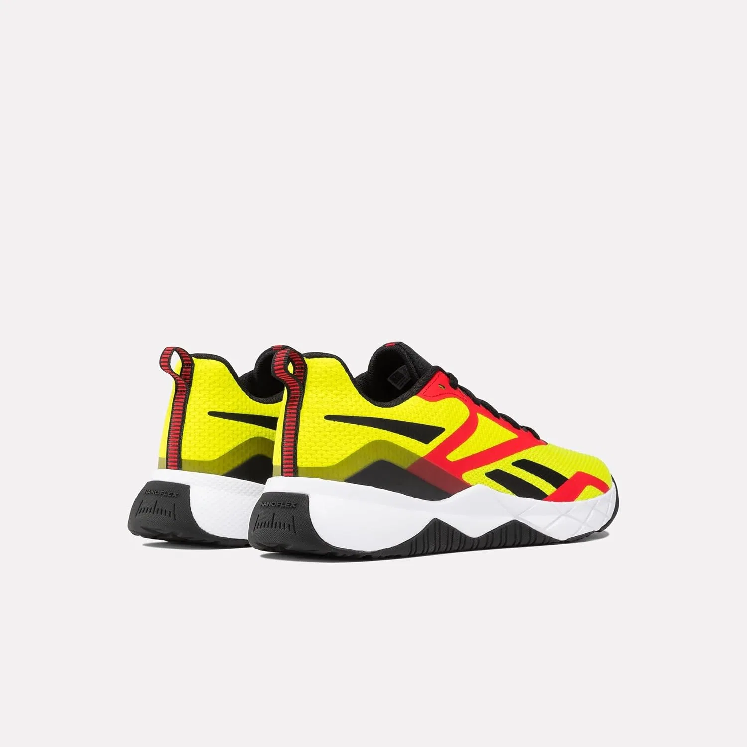 Рабочие кроссовки Reebok BB4500 для мужчин с защитным носком, для промышленной и строительной работы, Acid Yellow Black Vectorred — фото 3