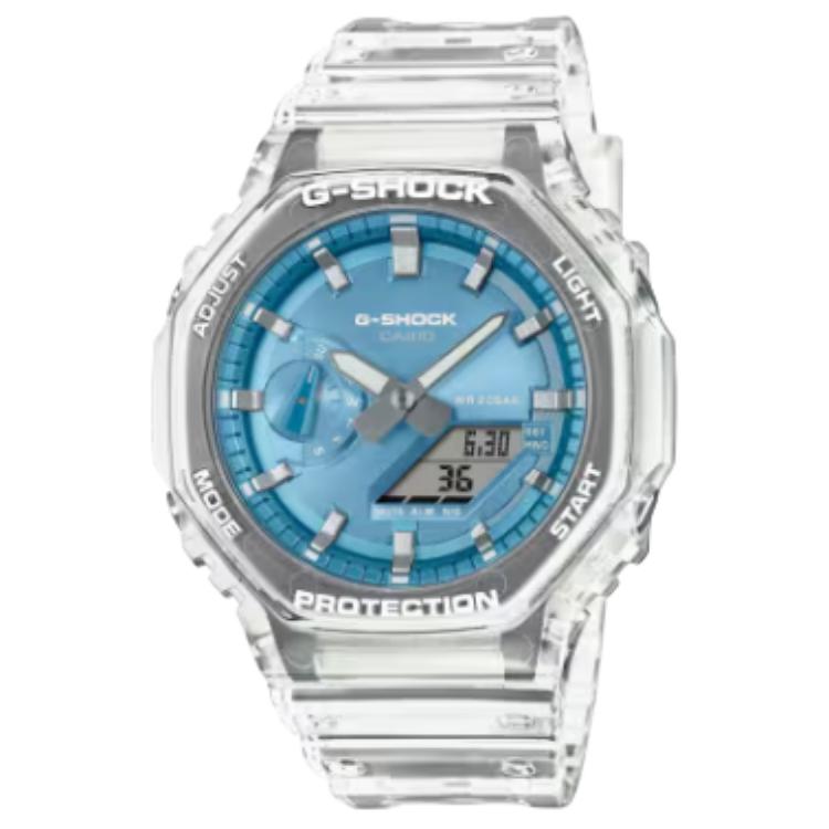 

CASIO Часы 2100 Collection Quartz Movement Resin Strap Watch Unisex Blue Dial, Blue Dial