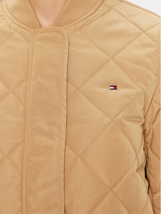 Демисезонная куртка regular fit WW0WW42376 Tommy Hilfiger, бежевый — фото 4
