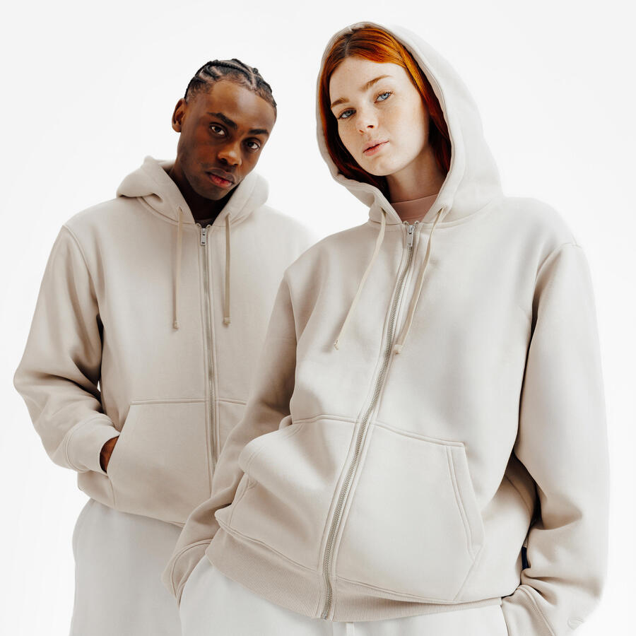 

DECATHLON Женская/мужская толстовка Elementals бежевого цвета