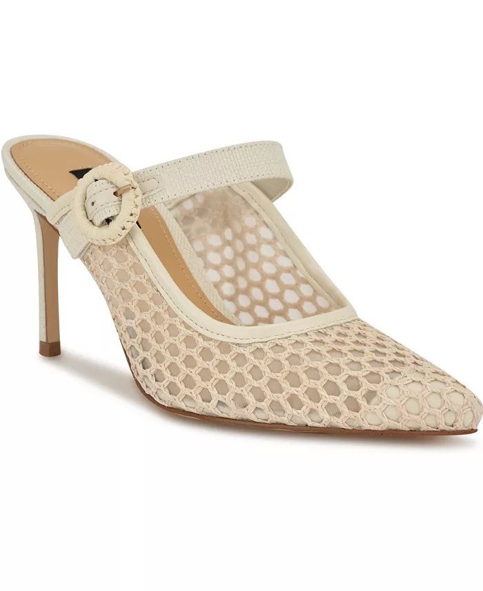 Женские слипоны Rondel с пряжкой на ремешке Nine West, слоновая кость/кремовый
