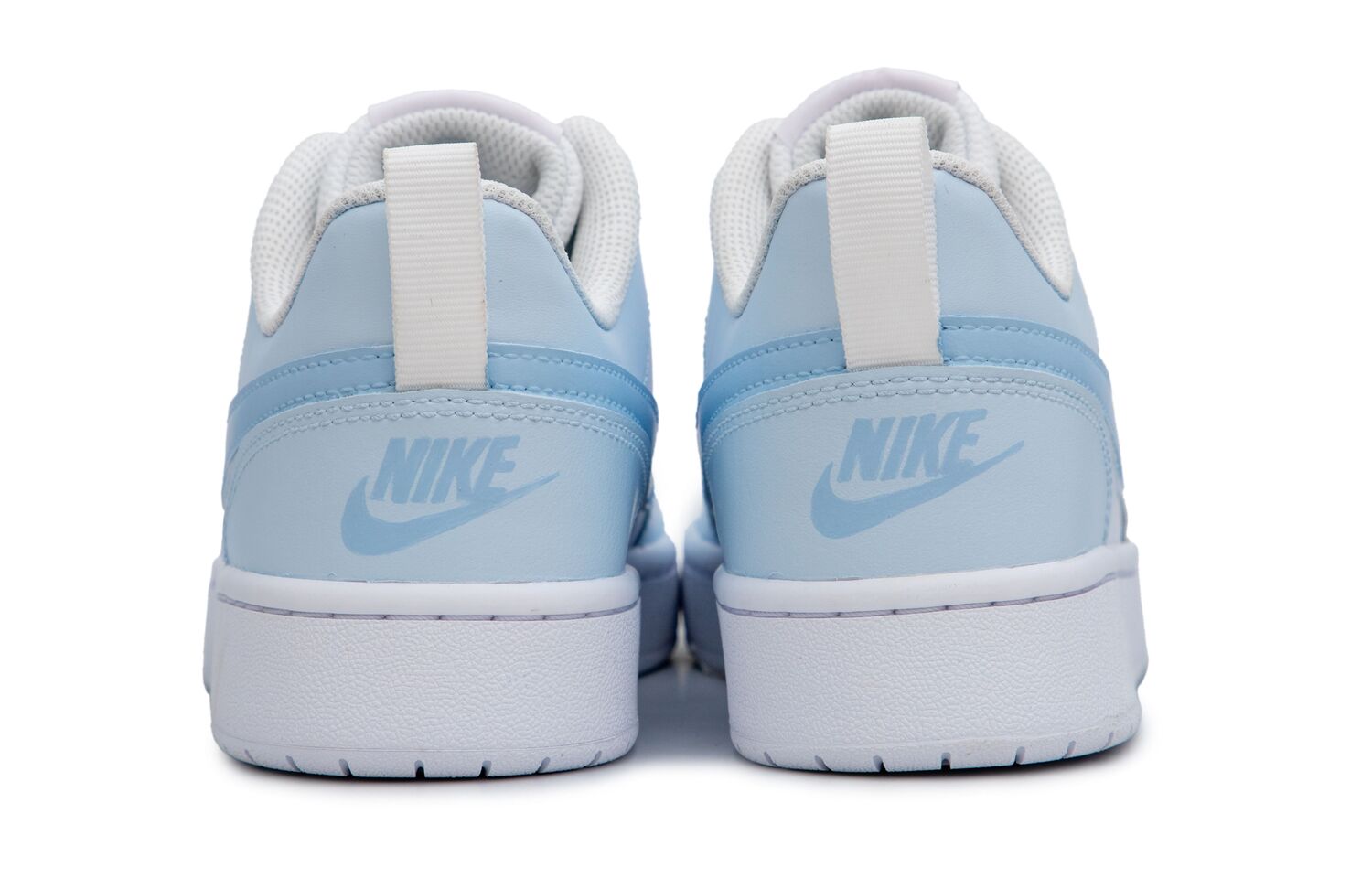 Nike Кроссовки для скейтбординга Court Borough Raspberry Milkshake с противоскользящей подошвой и износостойким покрытием, низкие, детские, бело-голубые, цвет White Blue — фото 4