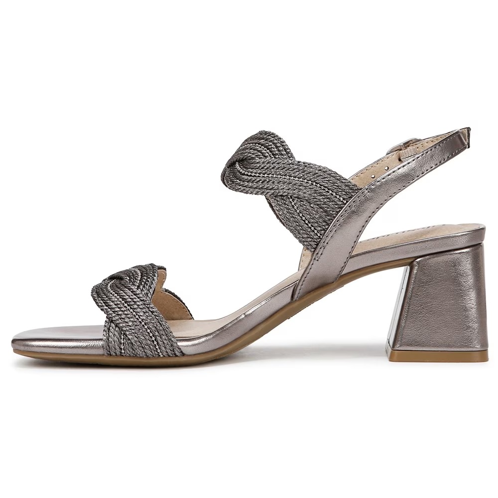 Туфли-сандалии на шпильке с ремешком Charnelle Lifestride, pewter grey faux leather — фото 4