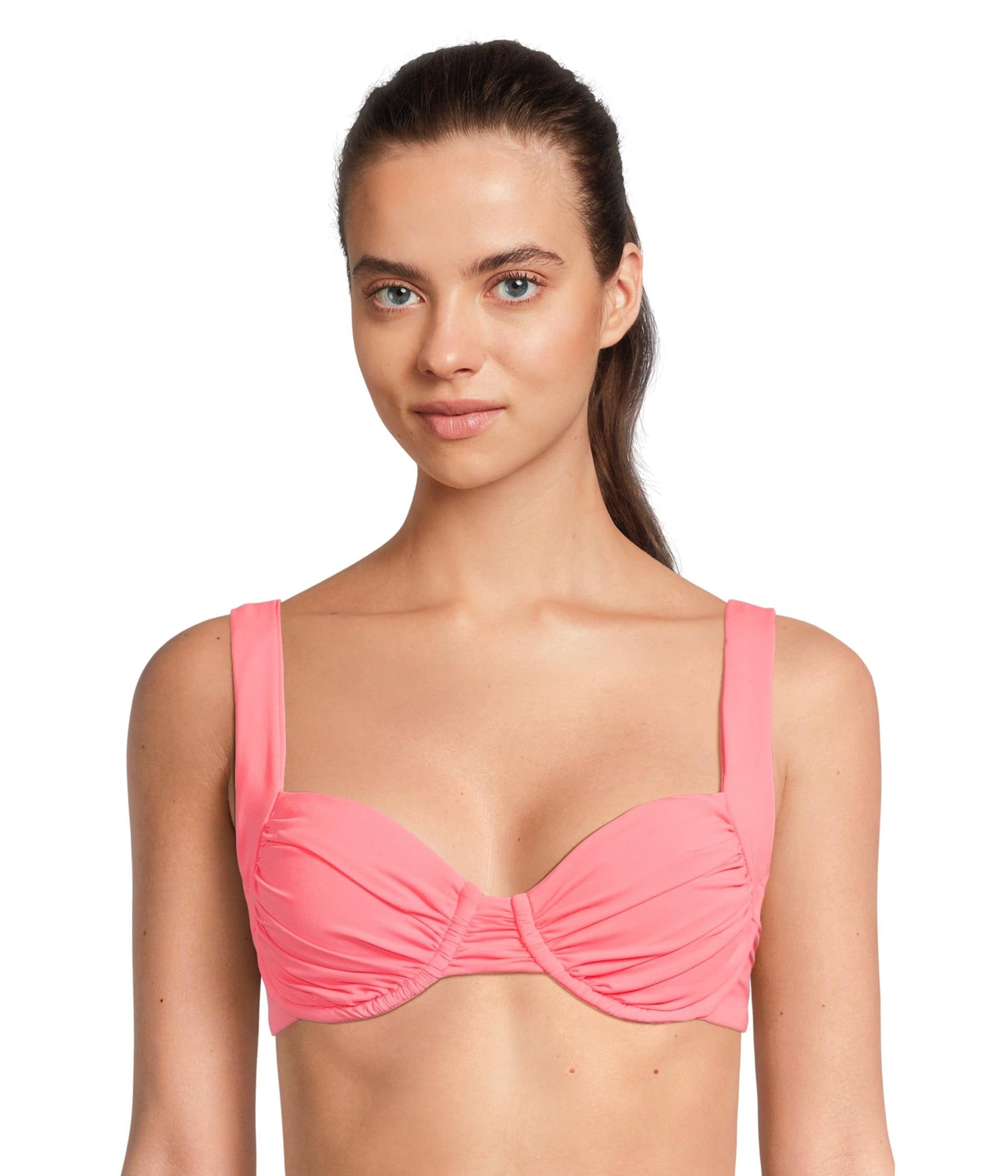 

Пляжный топ BECCA Color Code Francesca Multi Way Underwire Bra Top, Coral Reef