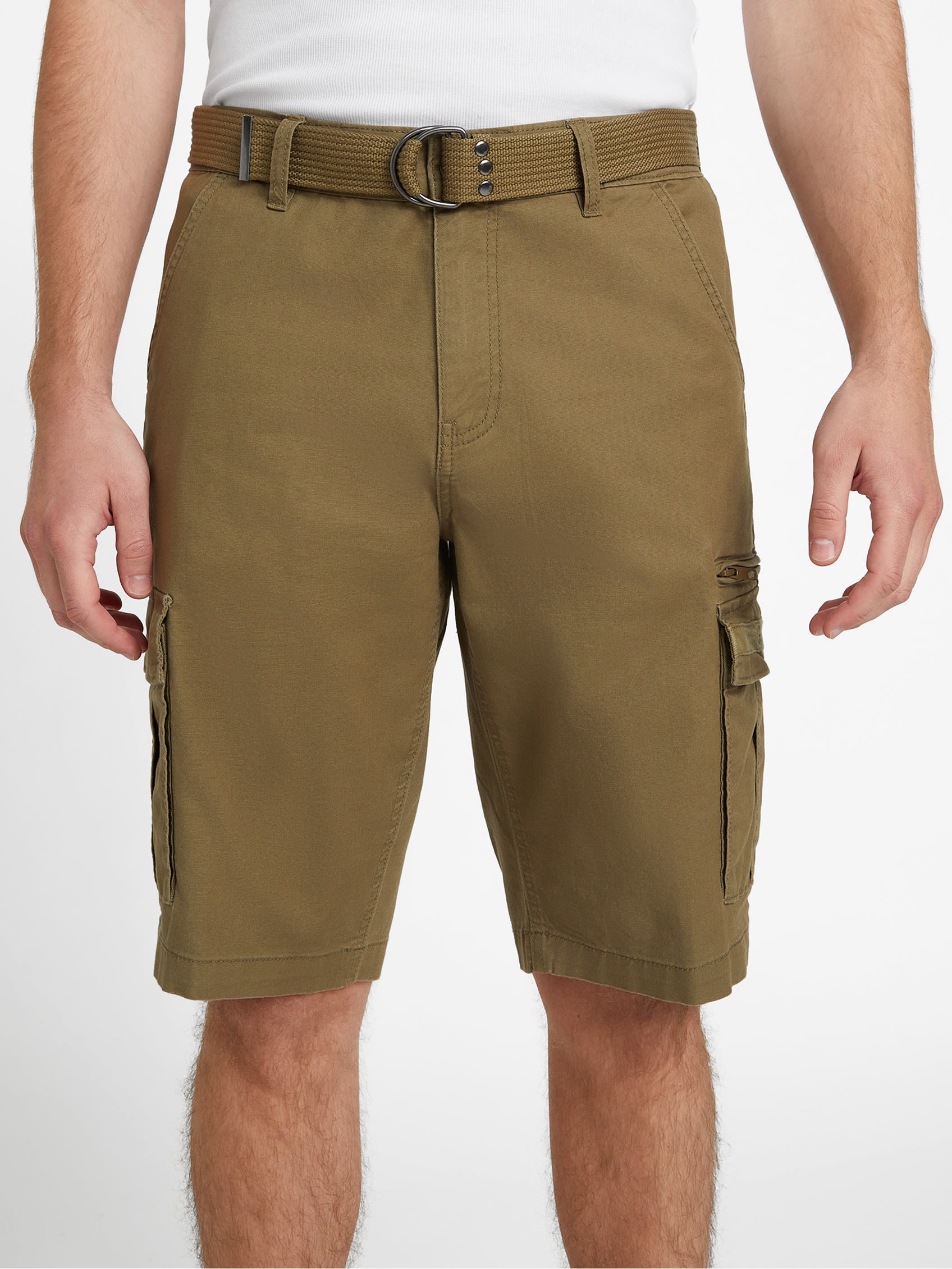 

Шорты-карго Taylor с поясом Guess Factory, цвет army olive