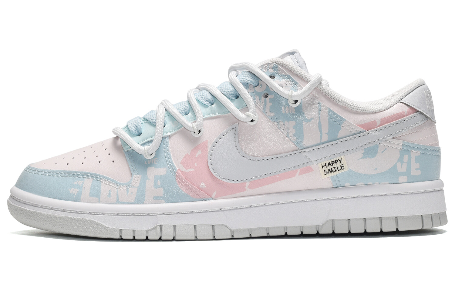 

Кроссовки Nike Dunk Skateboard Shoes Men Low-Top Pink Blue