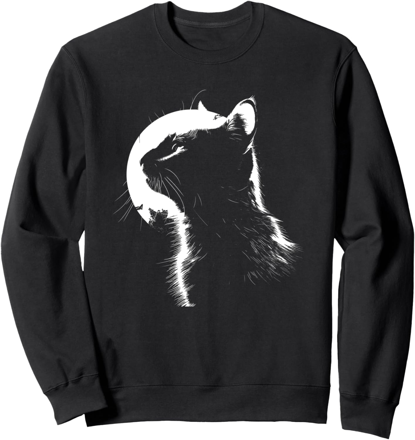 

Толстовка с силуэтом кошки Domestic Cat Graphic T-Shirt And Giveaway, черный