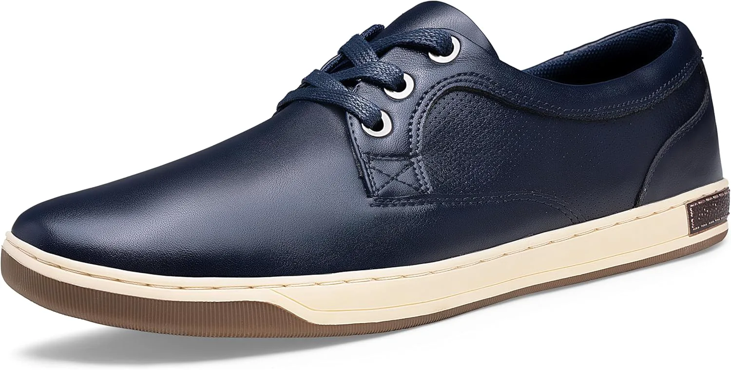 

Мужские модные кроссовки Jousen Классические ретро повседневные туфли для мужчин Дышащие деловые кроссовки, темно-синий