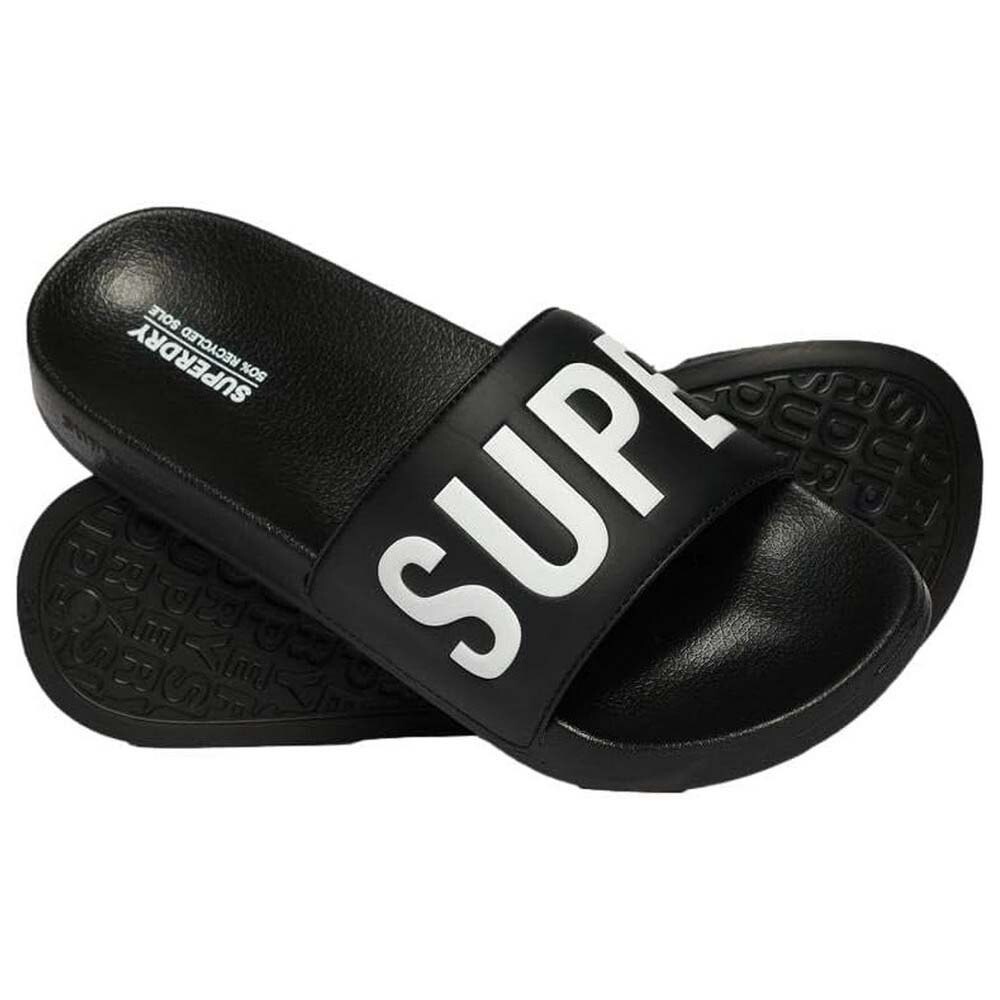 

Шлепанцы Superdry Core Vegan Pool, черный