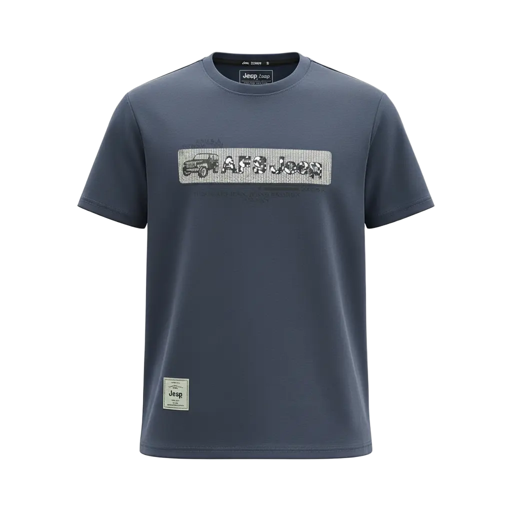 

Футболка Unisex Crew Neck Moderate Heavyweight Jeep, серый