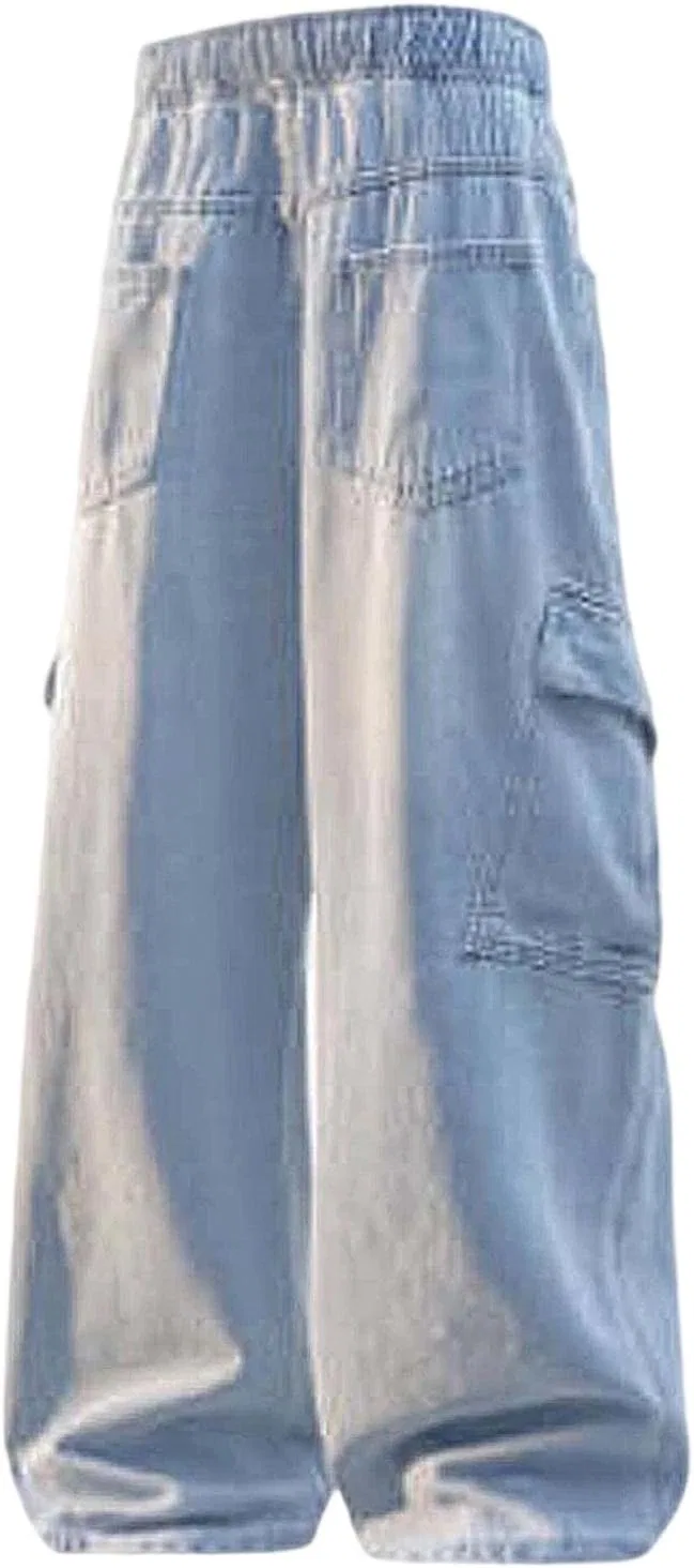 Джинсы широкие мужские Light Blue1 — фото 3