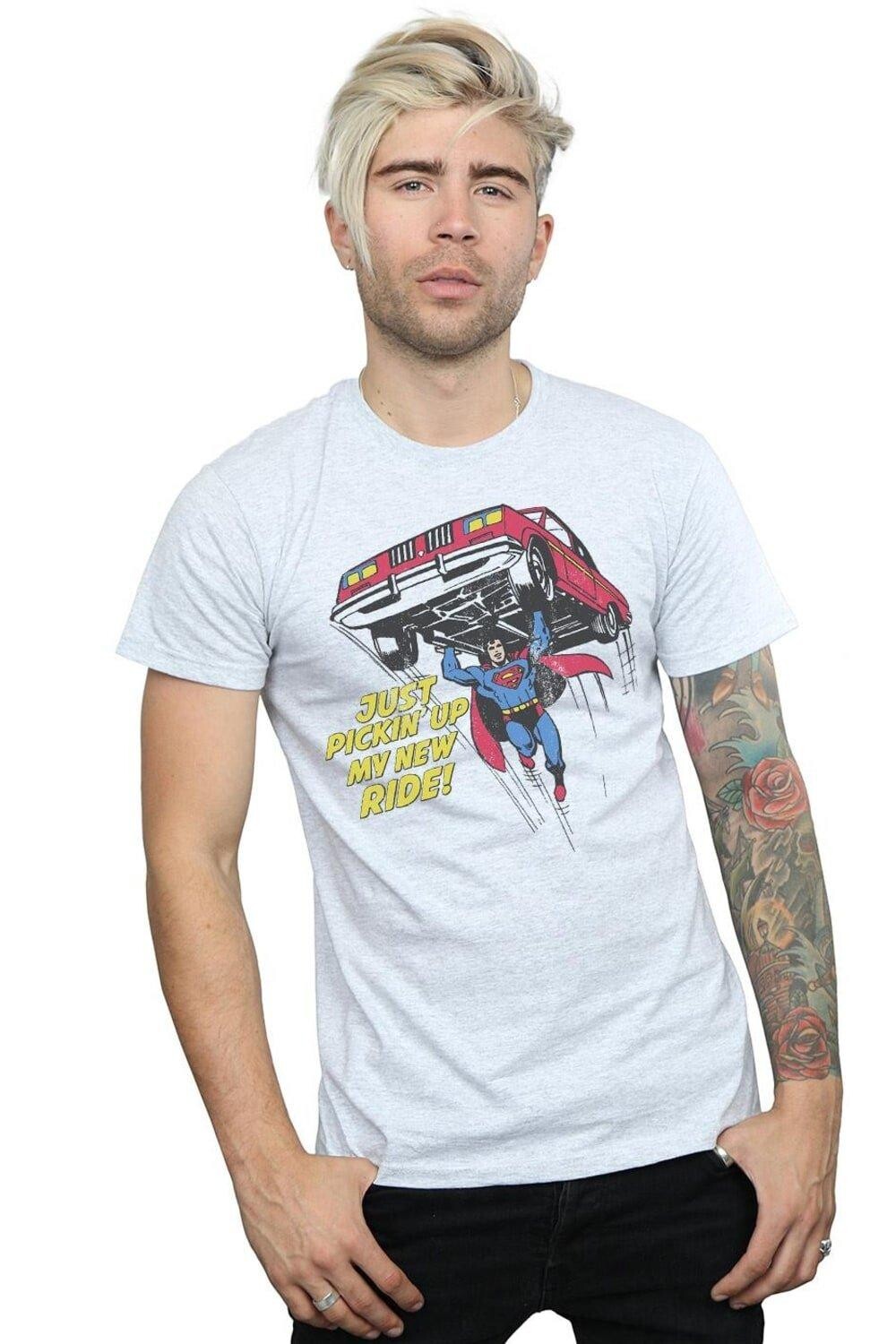 

Футболка New Ride с Суперменом DC Comics, серый