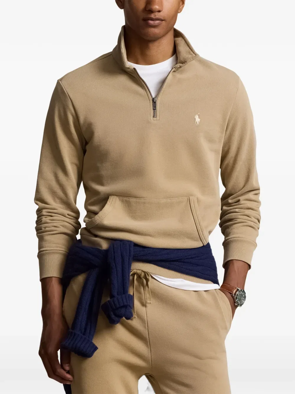 Рубашка-поло с карманом на молнии Polo Ralph Lauren, нейтральный — фото 3