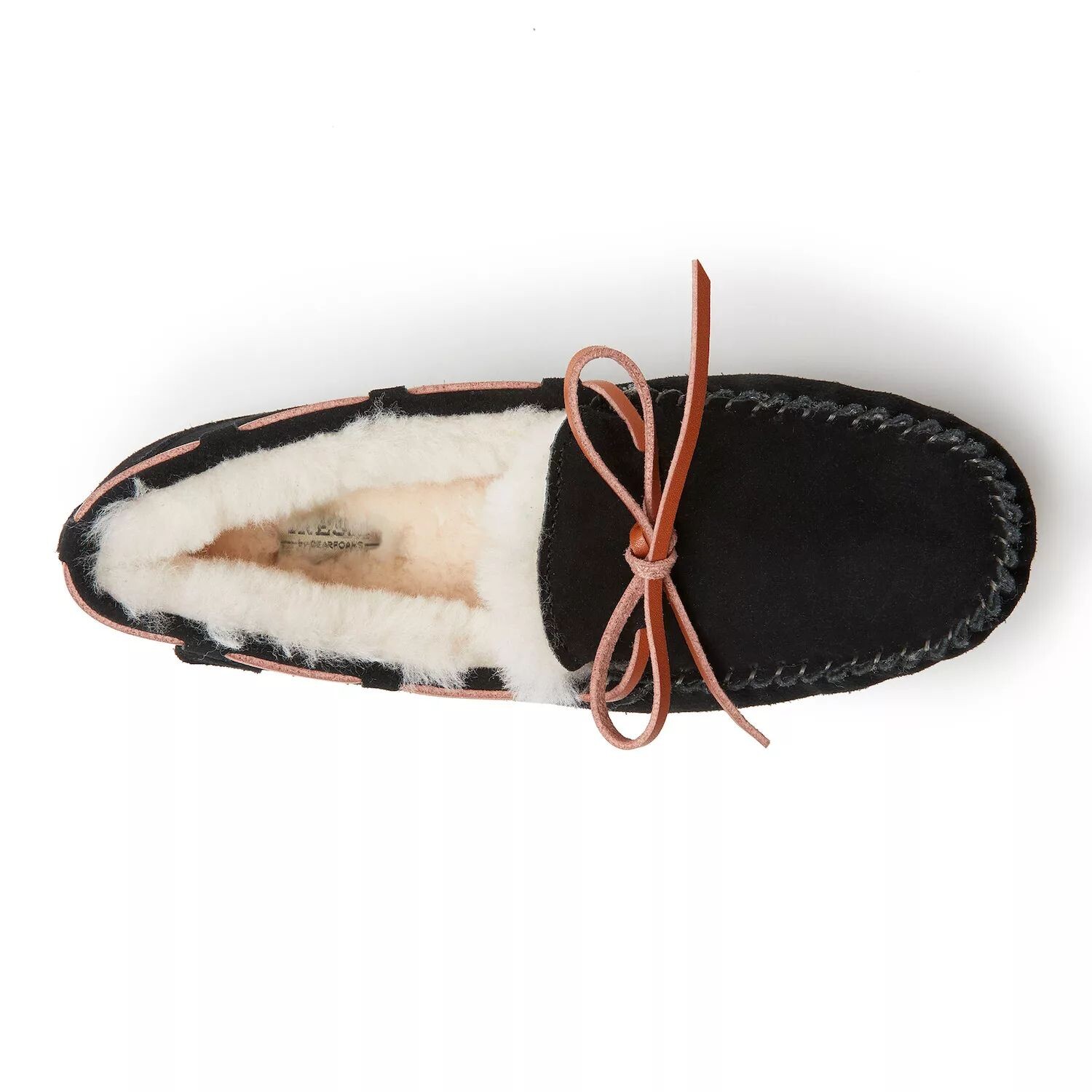 Женские мокасины Fireside by Dearfoams Victoria из натуральной овчины с кружевом Dearfoams, серый — фото 3