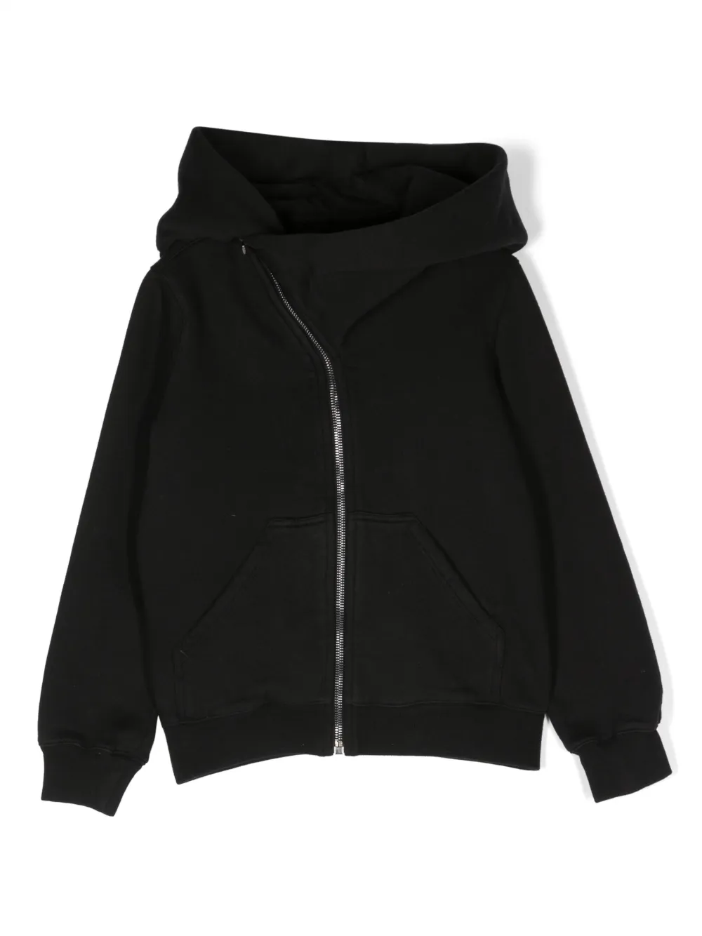 

Худи на молнии Rick Owens Kids, черный