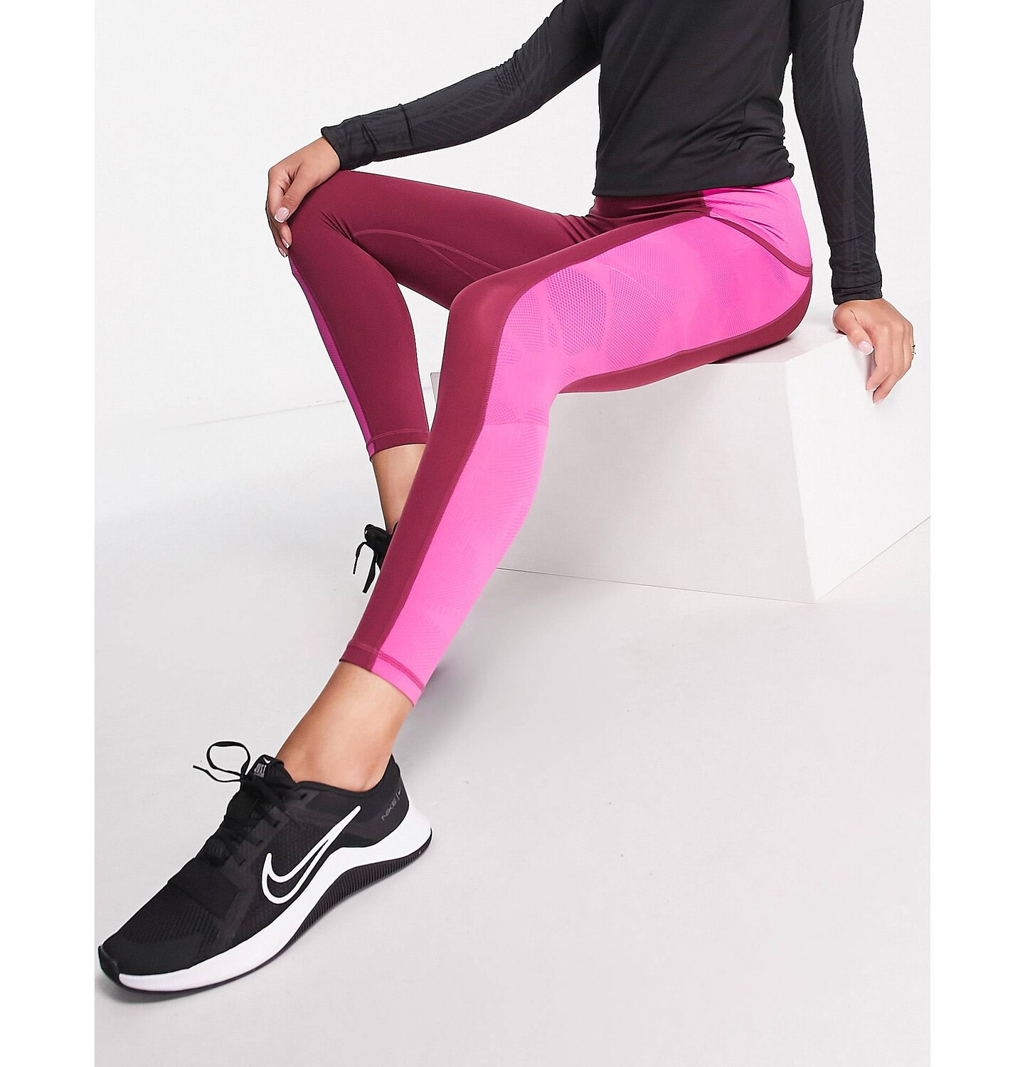 

Фиолетовые леггинсы с высокой посадкой 7/8 Nike Pro Femme Training Nike Training, Фиолетовый, Фиолетовые леггинсы с высокой посадкой 7/8 Nike Pro Femme Training Nike Training