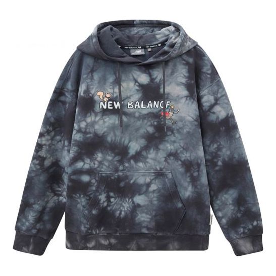 

Худи New Balance x JHI Tie Dye Dirty Crates Hoodie 'Black Grey', черный
