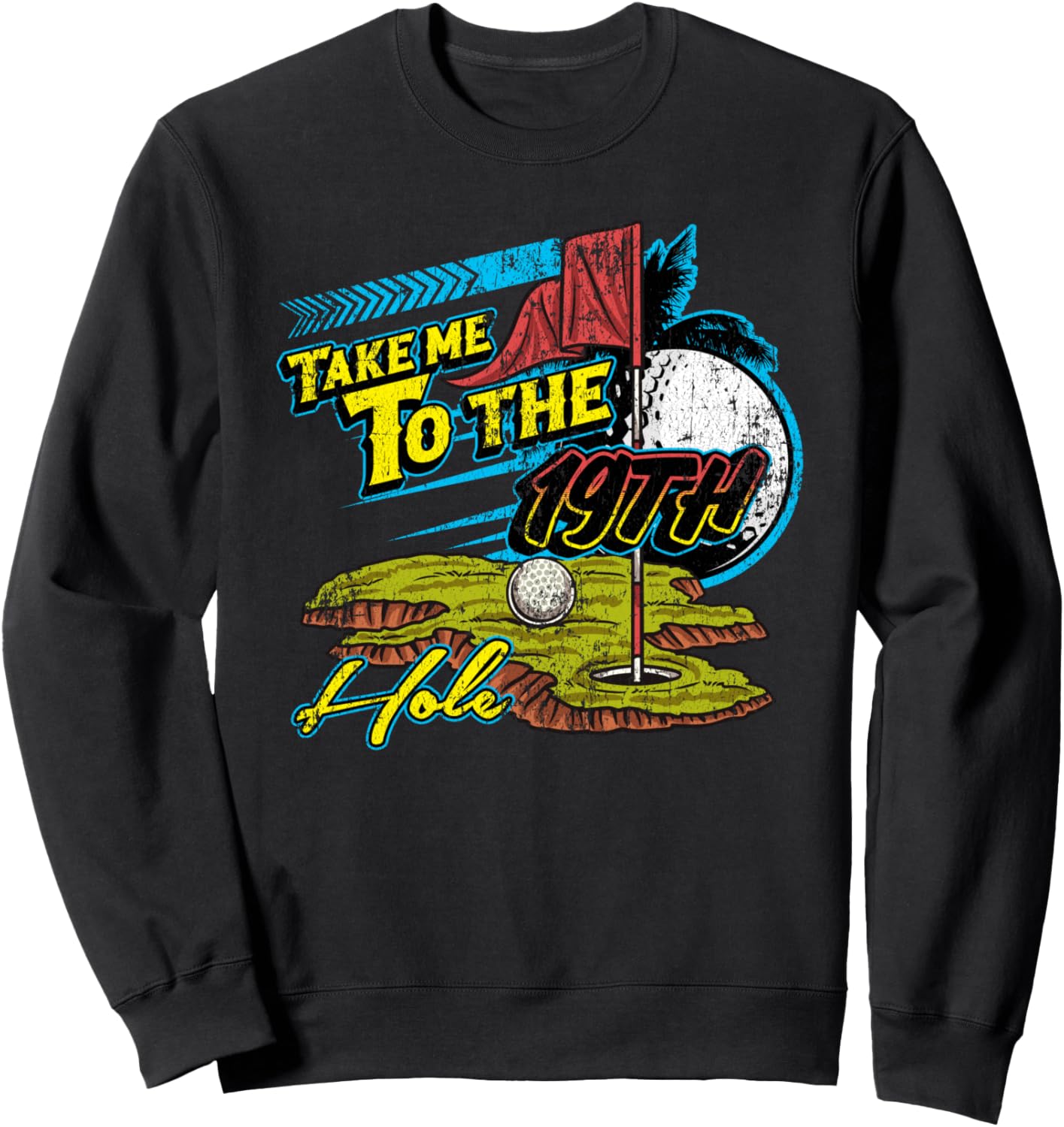 

«Отведи меня к 19-й лунке» - гольфист, забавная толстовка с приколом Four1Nine Golfers Official, черный