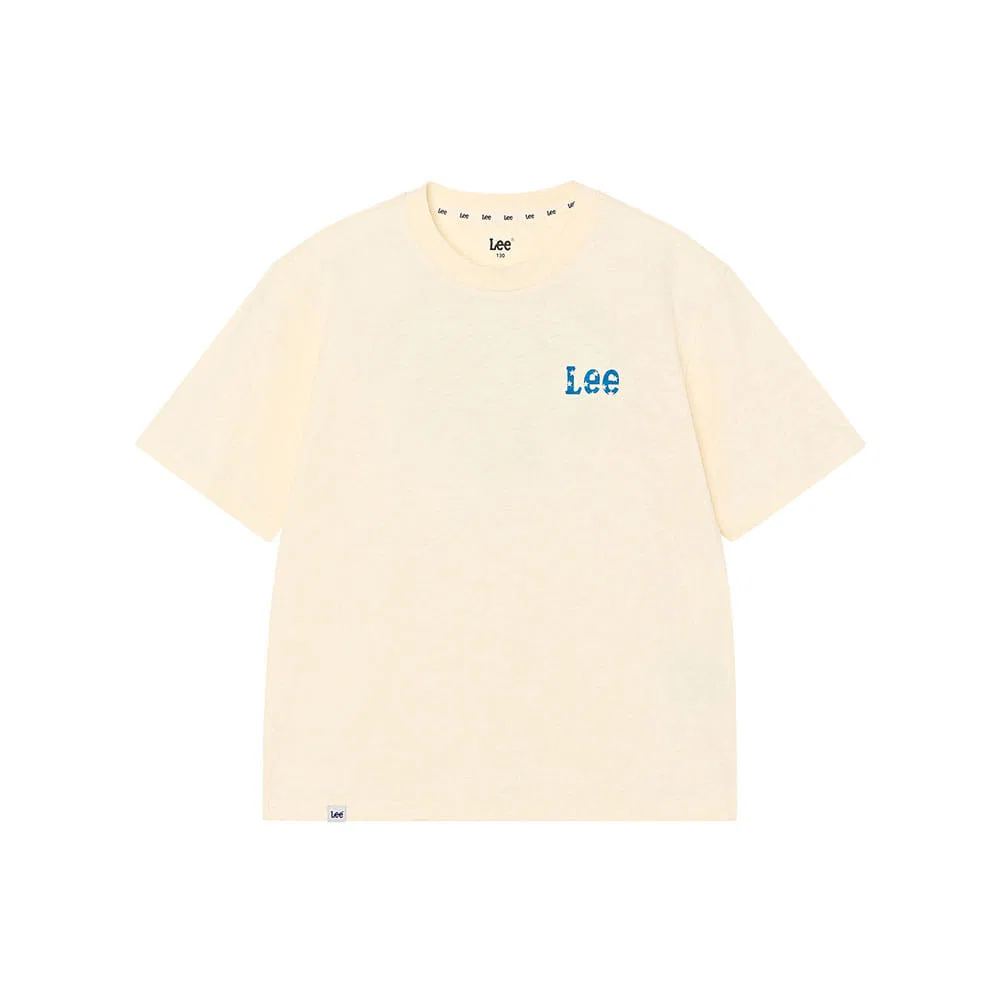 Детская хлопковая футболка Champion, цвет айвори, от Lee Kids