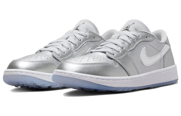 Кроссовки Air Jordan 1 Low Golf 'Giving', цвет silvermetallic silver/photon dust/white/metallic silver — фото 3
