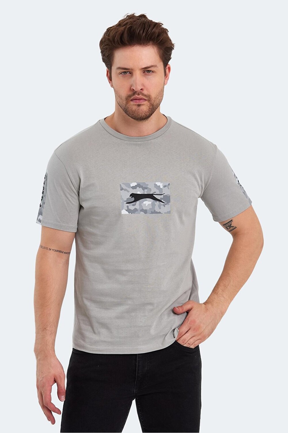 

PADERAU Мужская футболка Stone Grey SLAZENGER