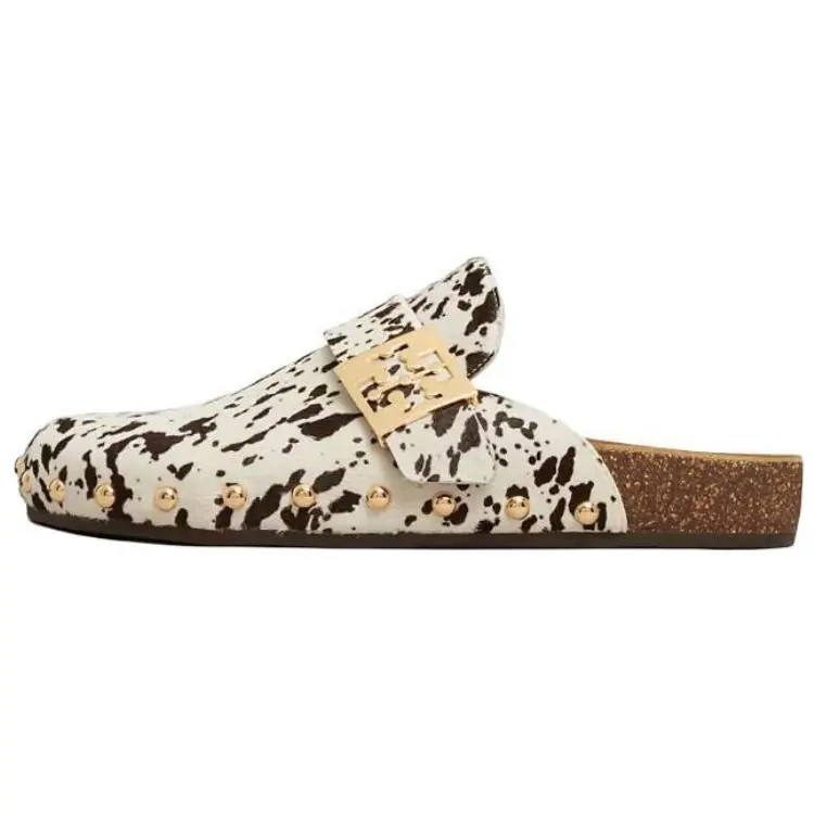 Закрытые тапочки женские белые TORY BURCH