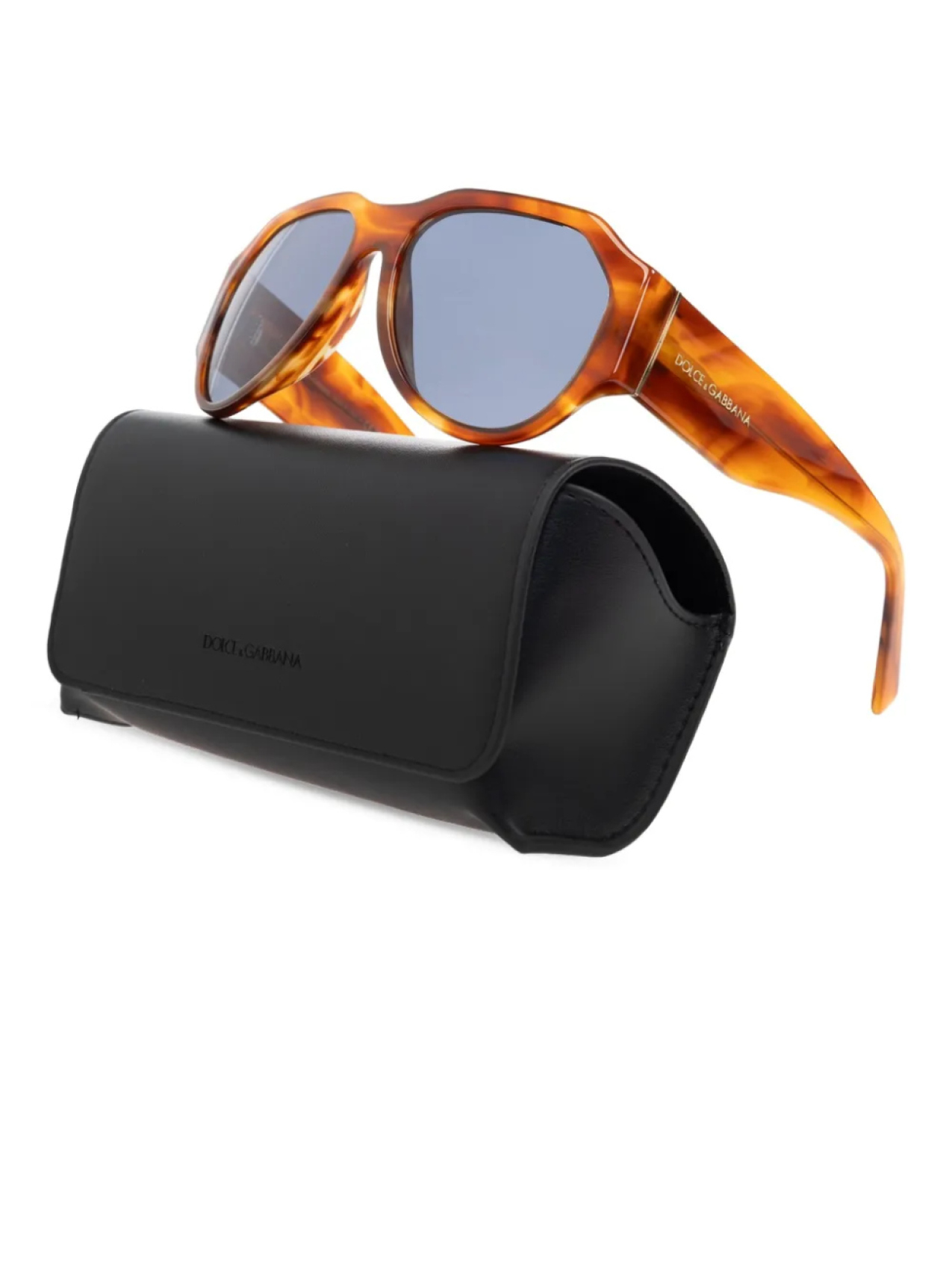 Солнцезащитные очки Lusso Sartoriale Dolce & Gabbana Eyewear, коричневый — фото 3
