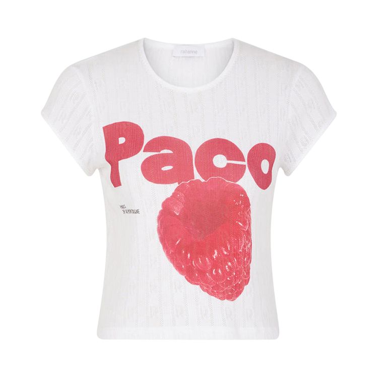 

Футболка Rabanne Cropped T-Shirt 'White', белый