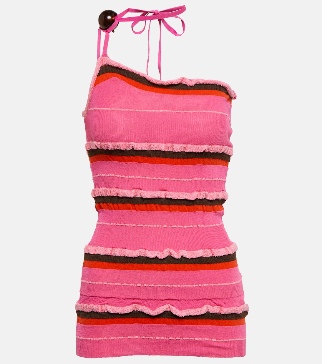 

Украшенный топ La Maille Concha Jacquemus, Dark Pink