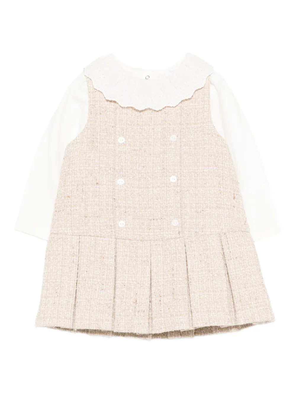 

Твидовое платье Patachou, бежевый