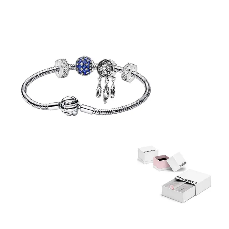 

Pandora Браслет из стерлингового серебра 925 пробы Unisex Silver