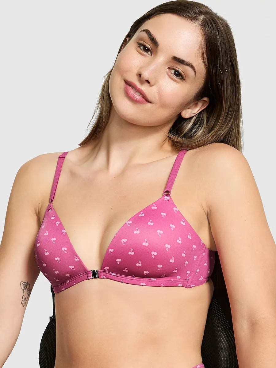 

Беспроводной бюстгальтер с застежкой спереди Adaptive Wear Everywhere Pink Wear Everywhere, цвет Midnight Mauve Cherry Print