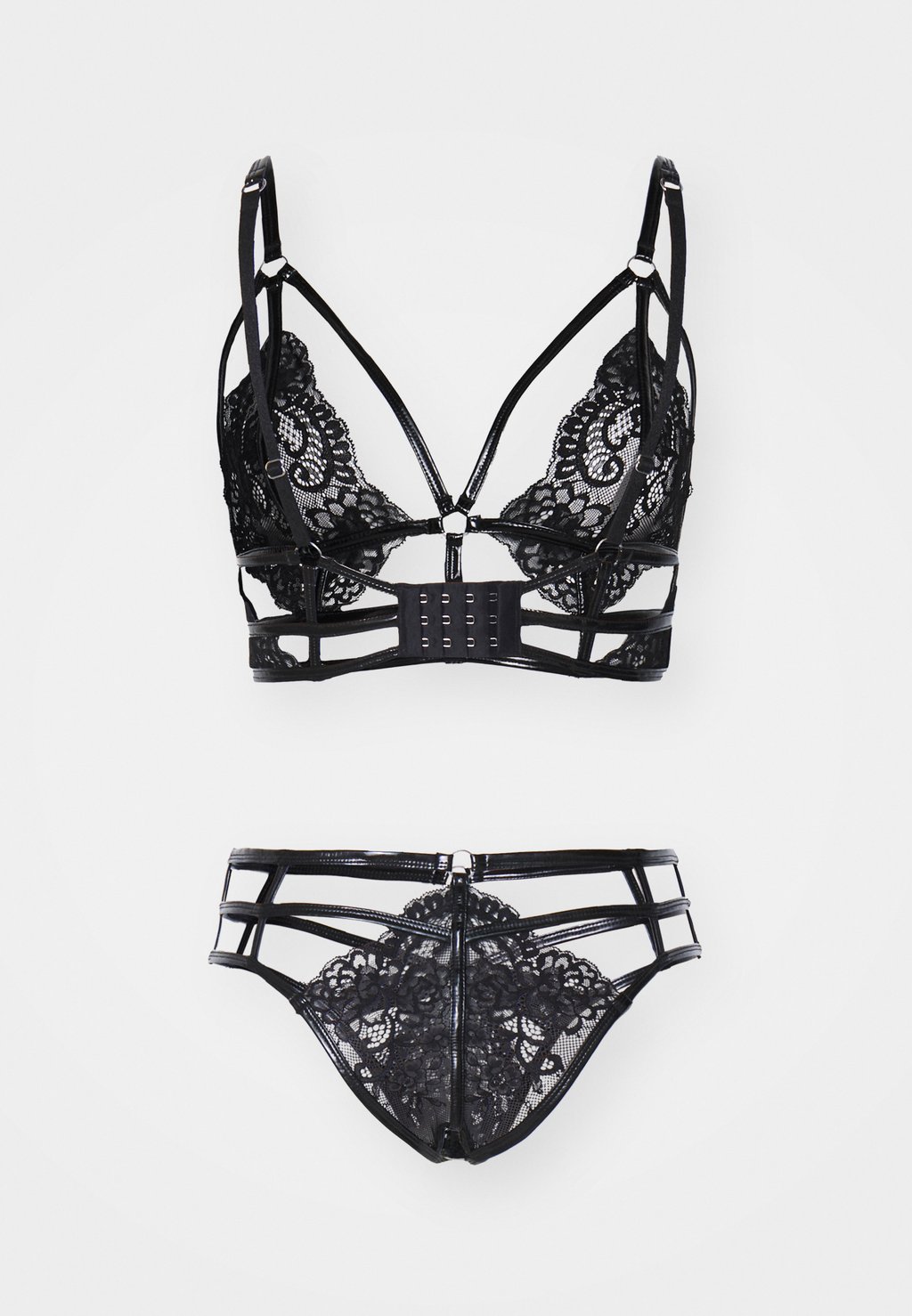 

Треугольный бюстгальтер OPULENT CROTCHLESS SET Ann Summers, черный