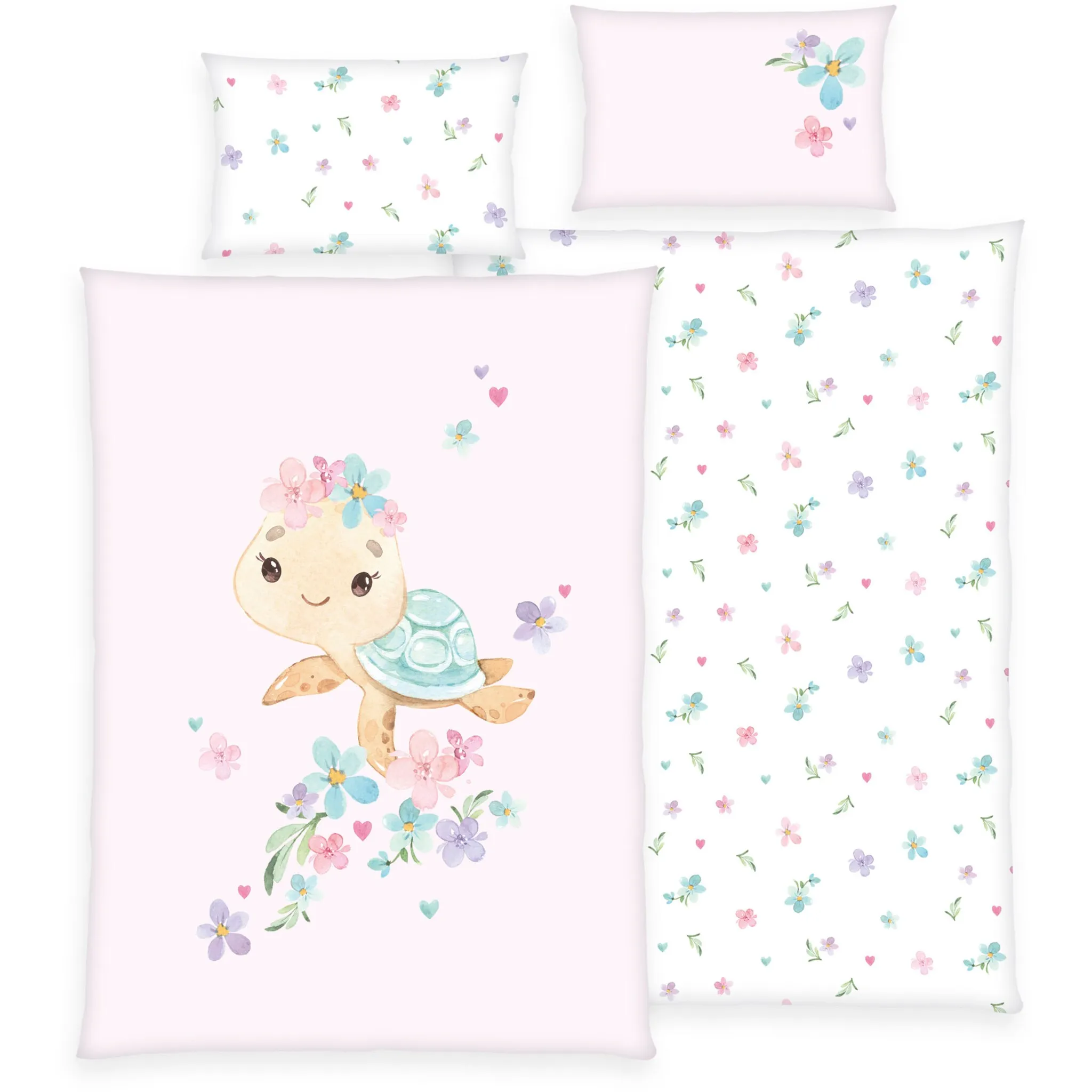 

Baby Best детское постельное белье «Маленькая Черепаха» с любовным мотивом, цвет bunt